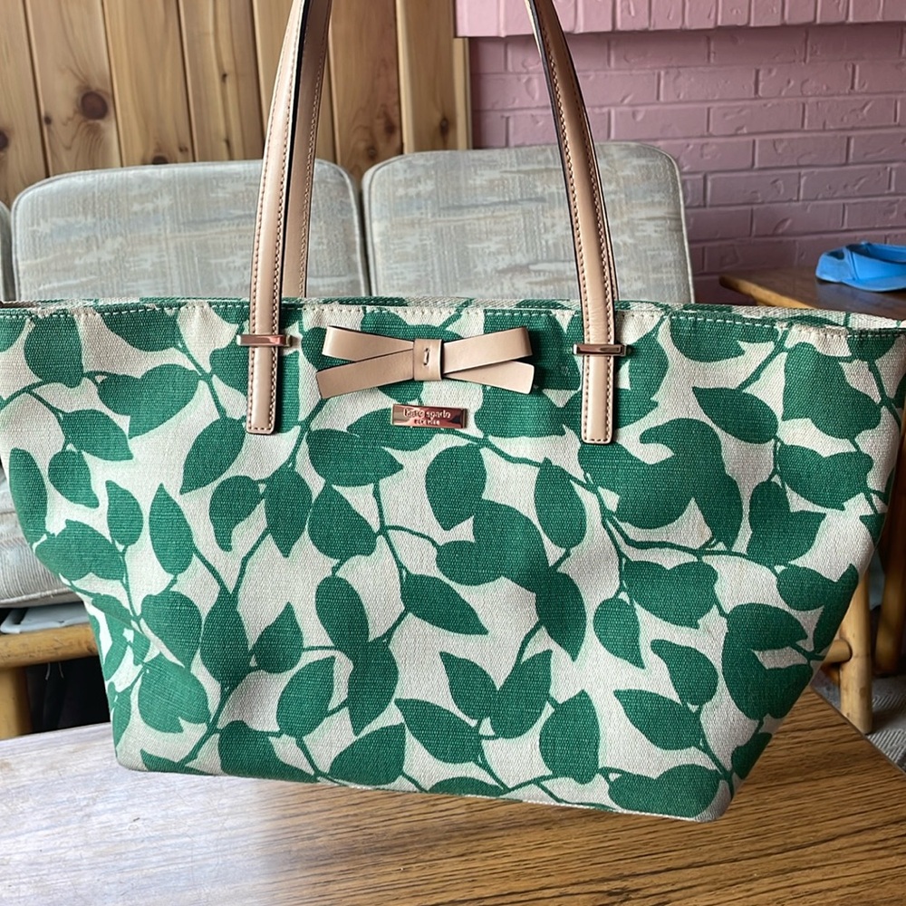 Kate Spade New York-Shoulder Bag-South Poplar Street Francis Green Leaves